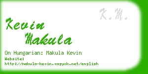kevin makula business card